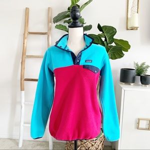 Patagonia Synchilla Snap Pink & Blue